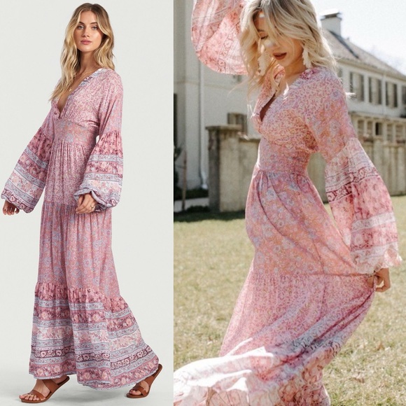 chinese dress ladies Red Aloha Maxi Dress - Red Aloha main image 0